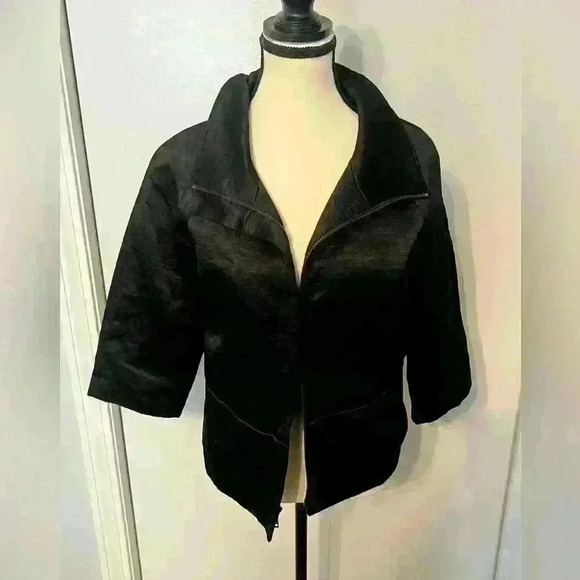 Ann Taylor Black Funnel Jacket/Blazer Women’s size 8 - Picture 4 of 13